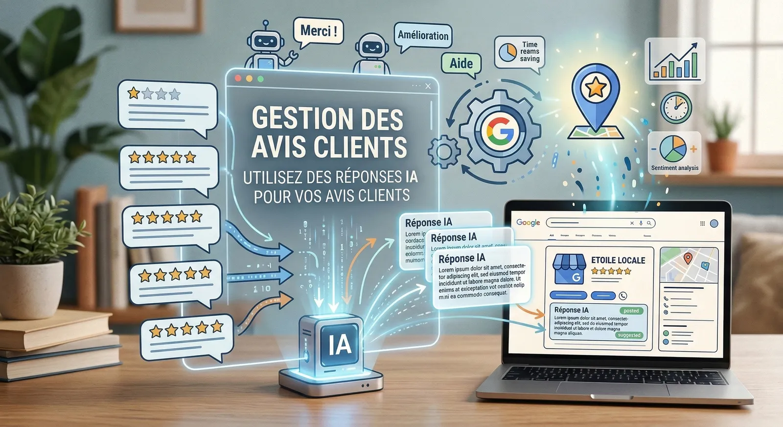 Gestion des avis clients : Utilisez des réponses IA pour vos avis clients